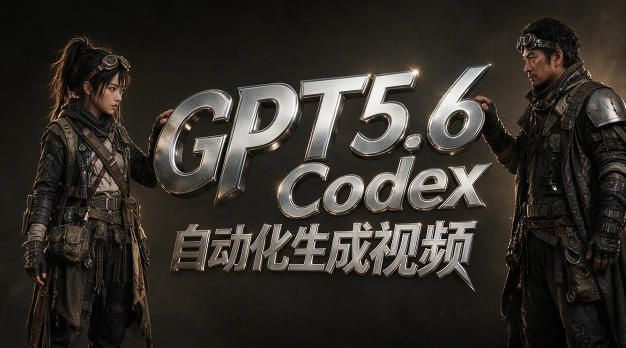 GPT5.6+Codex自动化视频生成：提示词设计×角色设定×封面海报×工作流思路，高效产出AI视频